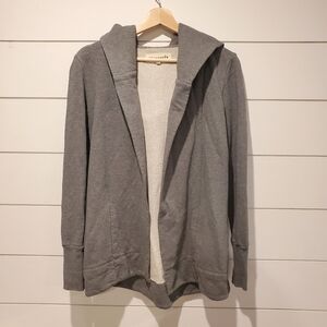 Community XXS Aritzia Cardigan Grey Cotton Sweater Open Front Wrap Oversized